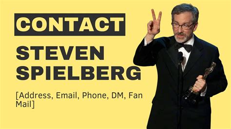 steven spielberg address contact